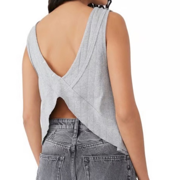 We The Free Harper Tank in Heather Grey - Picture 1 of 4